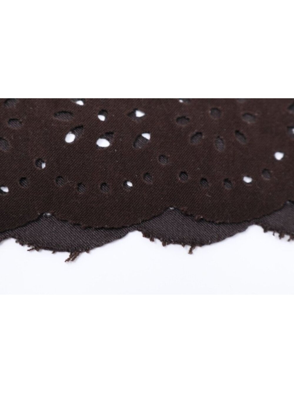Boho Chic Skirt Womens S Brown Suede Eyelet Hem Cottage Core Pencil Y2K Vintage - Picture 9 of 12